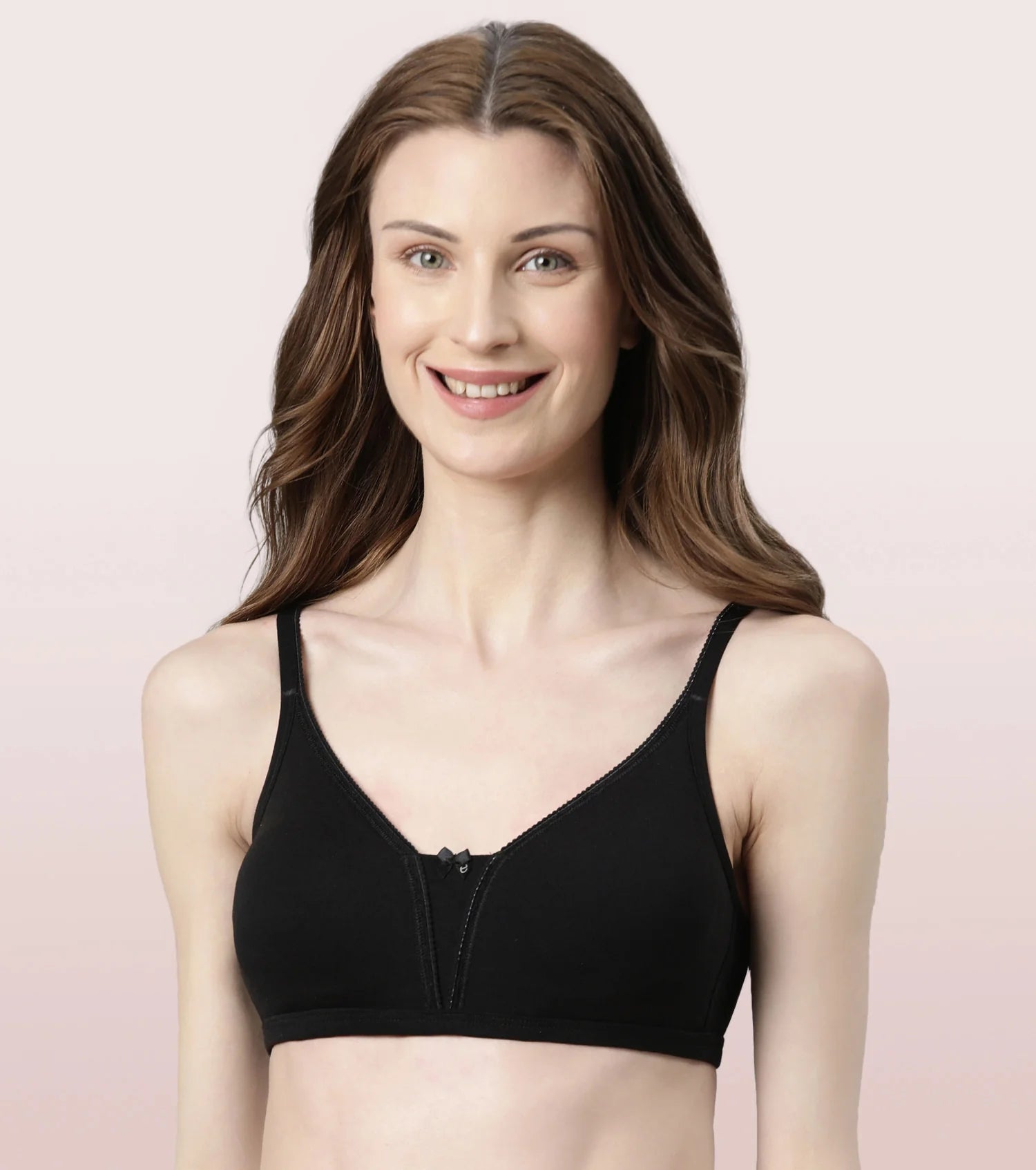 Enamor Sporty Fit Stretch Cotton Beginners Bra For Womens With  Antimicrobial Finish-Non Padded, Wirefree 