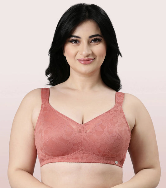 F122 Enamor Super Support Bra With Smooth Curve Lift - bare essentials