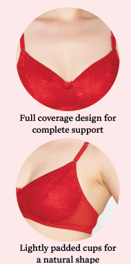 BZB3134 Floral Lace Bra B'ZAR