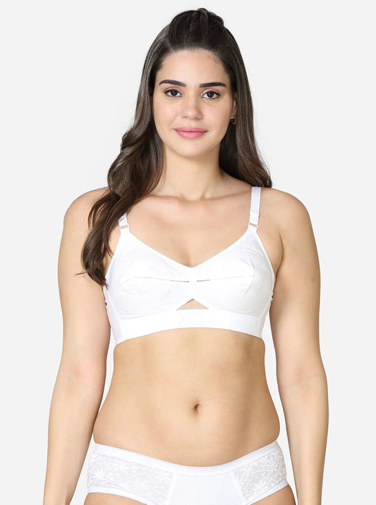 Queen Vstar Elastic Strap Bra Cotton, cotton bra, non - padded bra, Non Padded, non wired bra - bare essentials