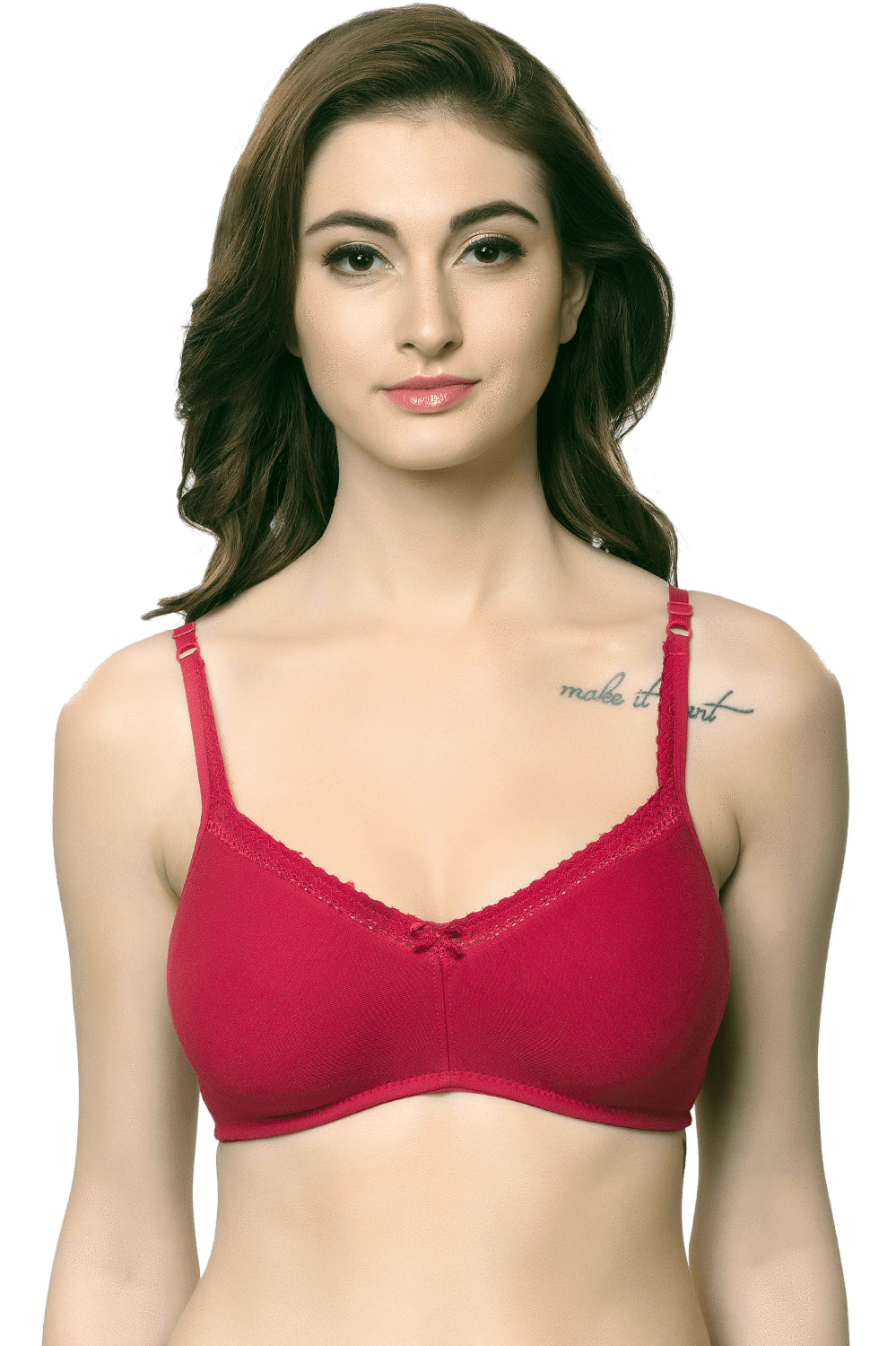 Buy Online Organic Cotton Antimicrobial Soft Laced Bra - Inner Sense – bare  essentials