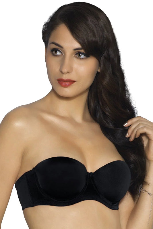 Strapless Padded Wired Multiway Tube Bra 10808 padded bra, Strapless Bra, underwired bra - bare essentials