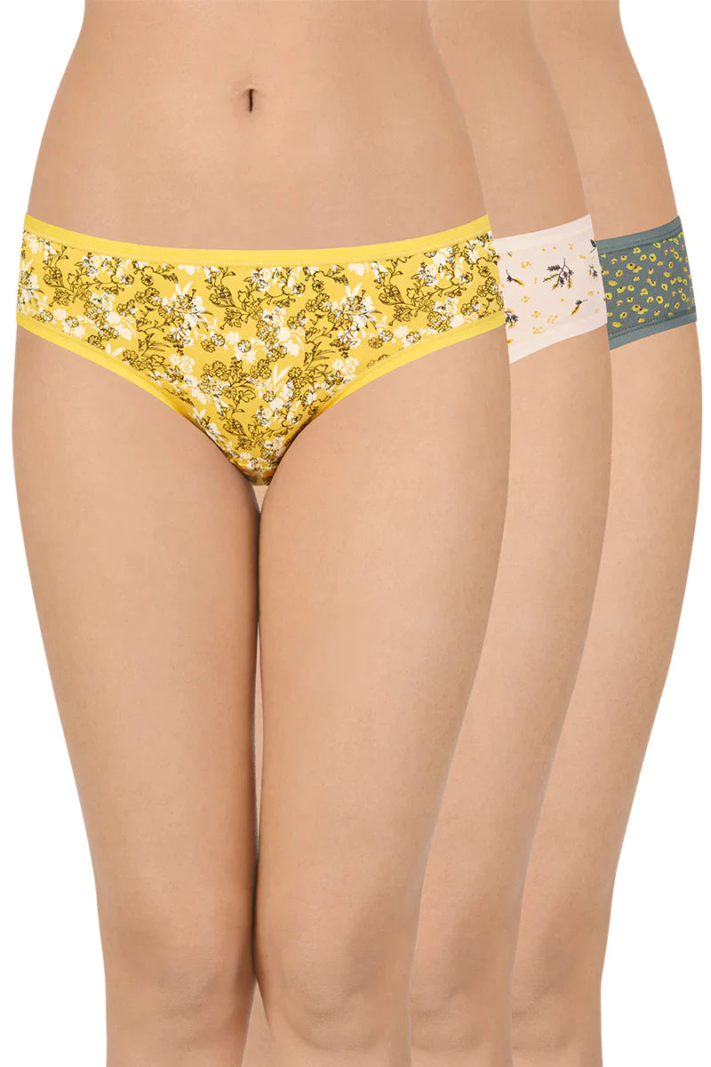 Low Rise Bikini Panties (Pack of 3) 33102 Bikini, Cotton Panties, Cotton panty, Panties - bare essentials