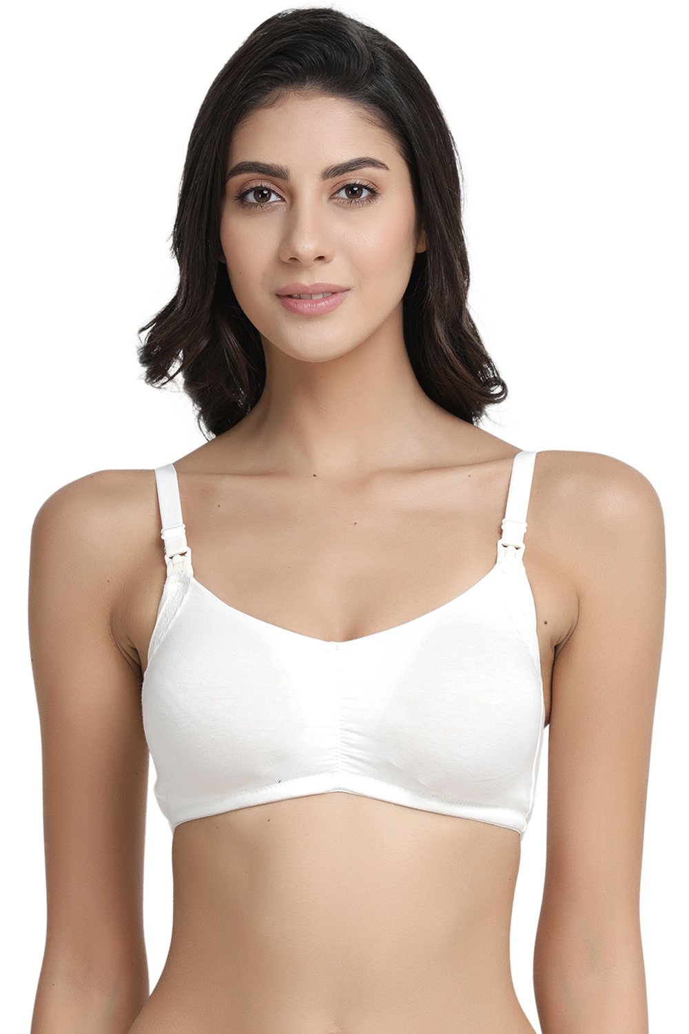 Buy Online Organic Cotton Antimicrobial Soft Nursing Bra with Removable  Pads - Inner Sense – bare essentials