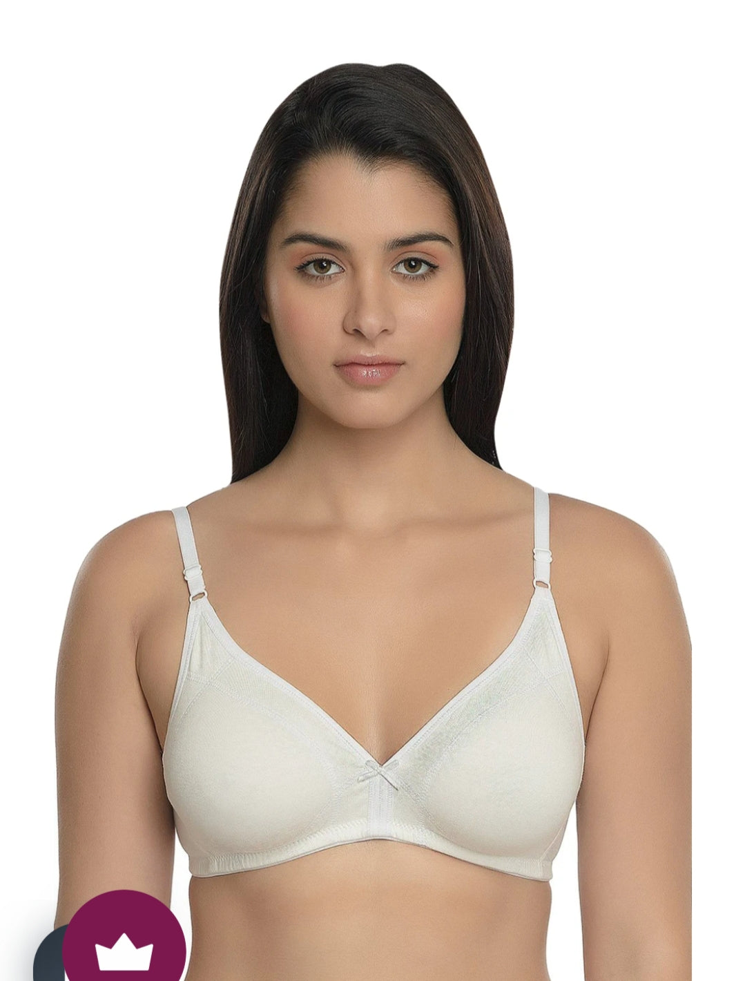 Buy InnerSense Organic Cotton Anti Microbial Seamless Triangular Bra With  Supportive Stitch (Pack Of 3) - Assorted at Rs.1263 online