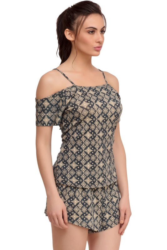 Inner Sense Organic Antimicrobial Women's Sleep PJ Top featured, nightwear, organic - bare essentials