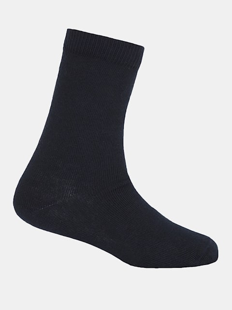 Unisex Kid's Compact Cotton Stretch Solid Crew Length Socks With Stay Fresh Treatment JOCKEY 7800 - bare essentials