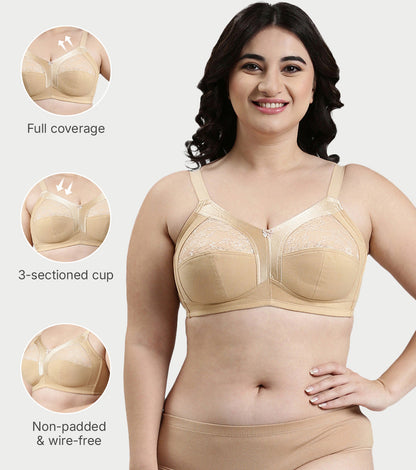 AO14 Enamor M-Frame Side Shaper Panel Women's Cotton Everyday Bra