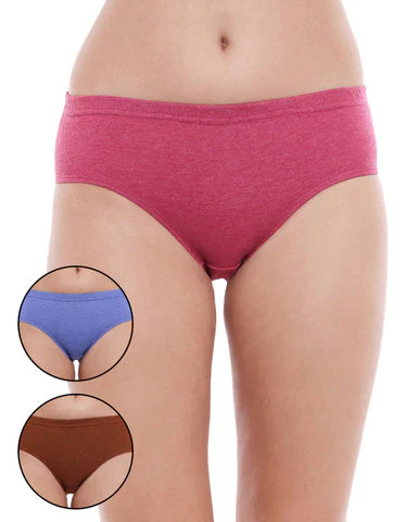 3 Bodycare Inner Elastic Panty Hipster 3 Piece