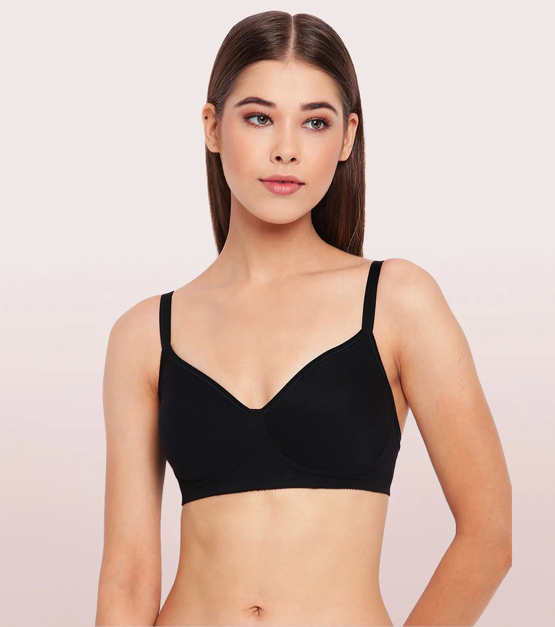 AO42  Side Support Shaper Stretch Cotton Everyday Bra full coverage, Full support bra - bare essentials