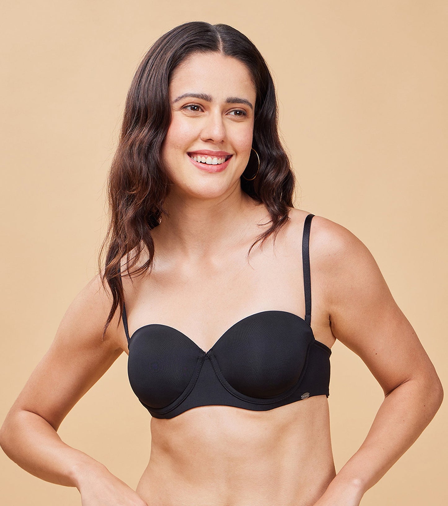 F132 Enamor Strapless Transparent Back Bra