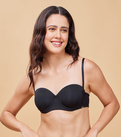 F132 Enamor Strapless Transparent Back Bra