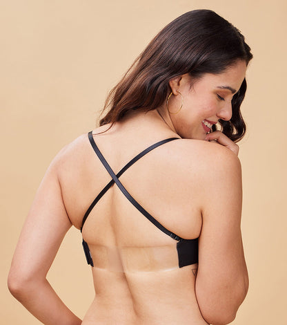 F132 Enamor Strapless Transparent Back Bra
