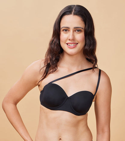 F132 Enamor Strapless Transparent Back Bra