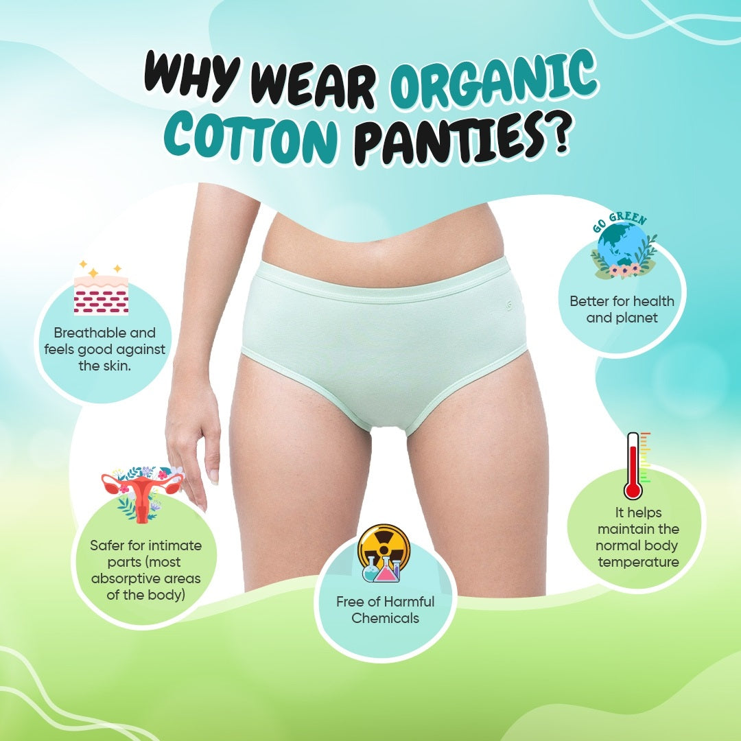 Soch Green Organic Premium Undies (Hipster) (2 pcs) Cotton Panties, Hipster, organic cotton, Panties - bare essentials