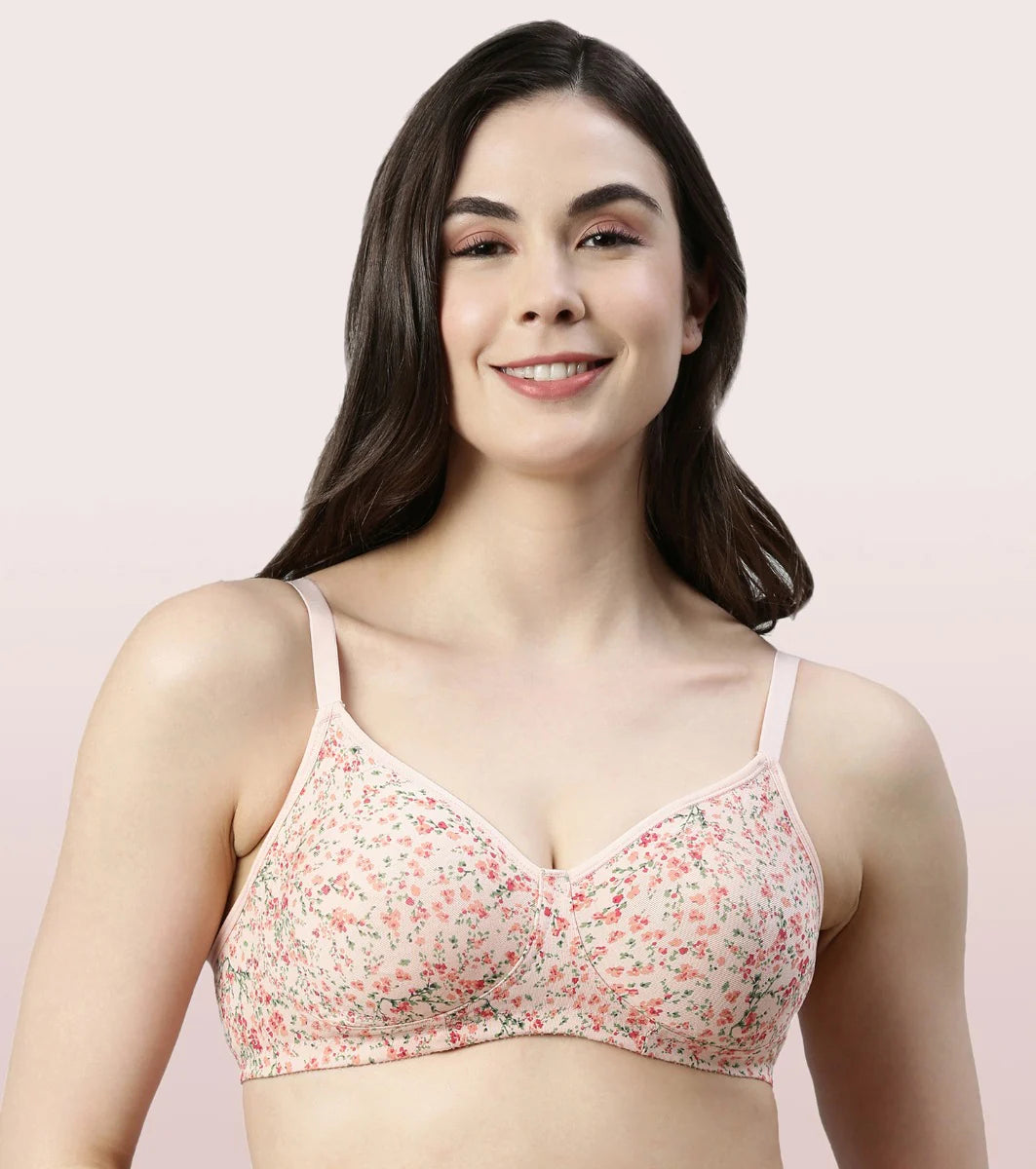 AO42  Side Support Shaper Stretch Cotton Everyday Bra full coverage, Full support bra - bare essentials