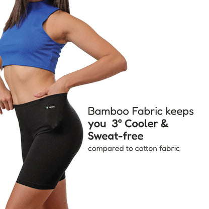 Organic Bamboo Anti-chafing Shorties | Under dress shorties for ladies & women LW1014