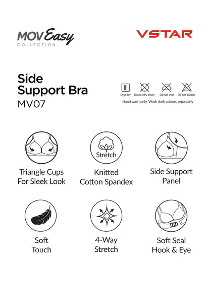 MV07 Padded side support bra