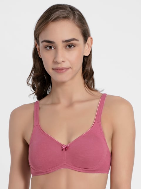 1250 Jockey Women's Full Coverage Everyday Bra cotton bra, Cotton t-shirt bra, Non Padded, non wired bra - bare essentials