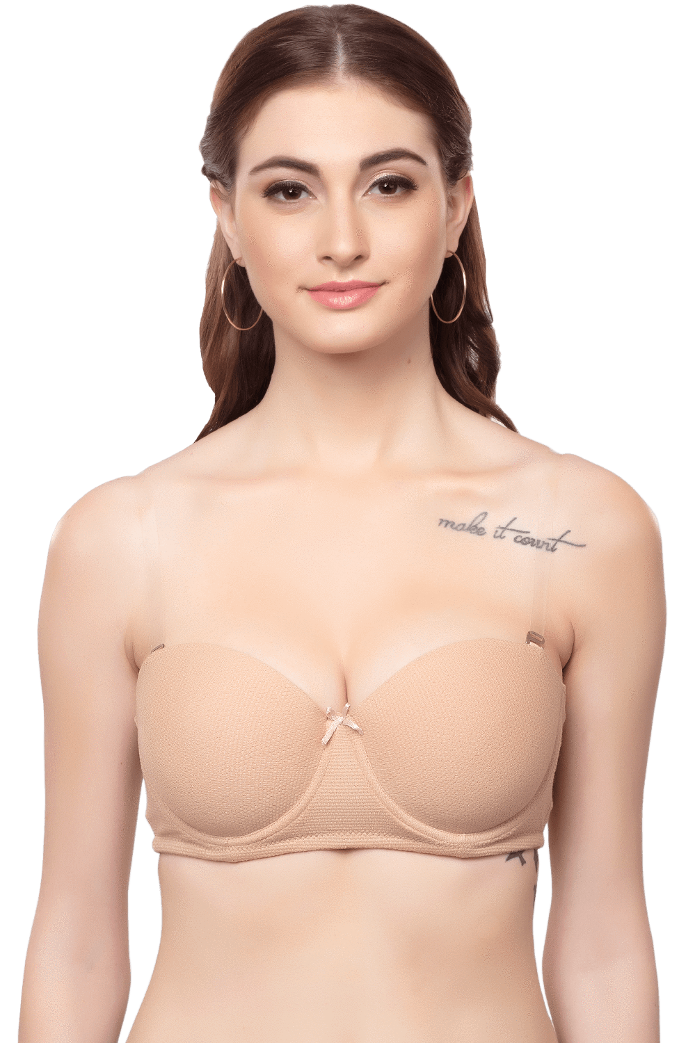 Organic Cotton  Antimicrobial Padded Strapless Bra Bras, featured, organic - bare essentials