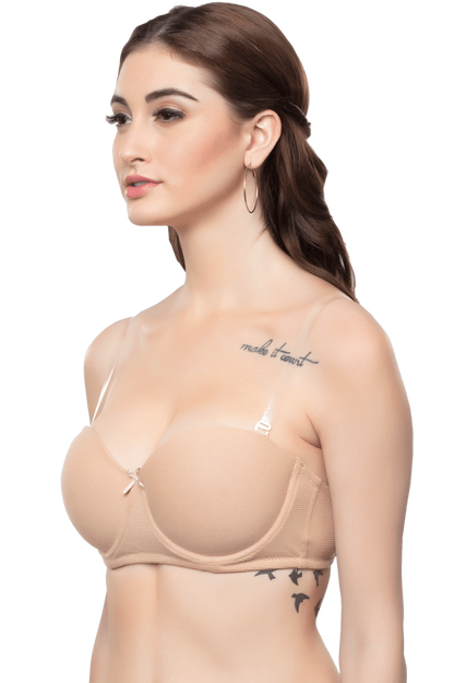Organic Cotton  Antimicrobial Padded Strapless Bra Bras, featured, organic - bare essentials