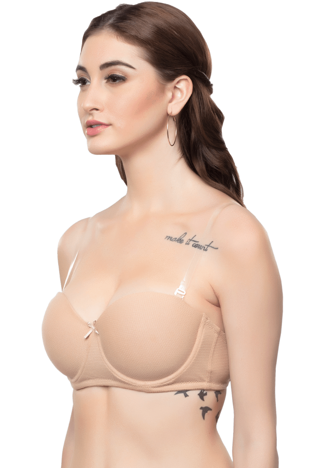 Organic Cotton Antimicrobial Padded Strapless Bra