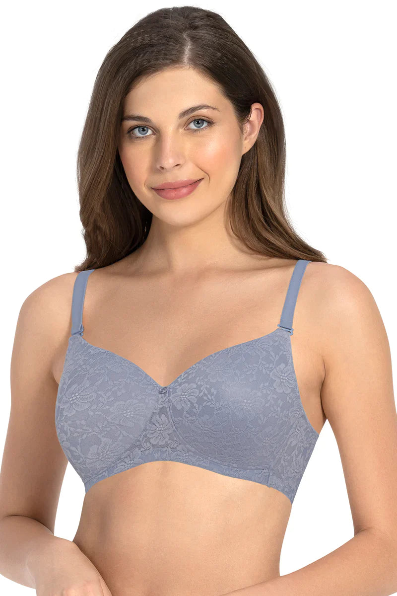 Women's Only Hearts 1317 Stretch Lace Intimates Underwire Bra (Tinted L) 