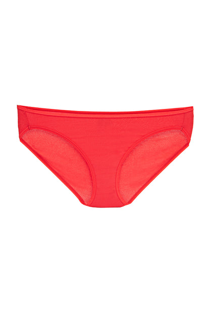 Supersoft Bikini - Red - P1001 Bikini, Cotton, featured, full back coverage, Low Rise, Panties, prettysecrets - bare essentials