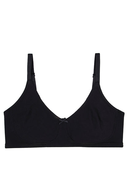 Full Coverage non-padded bra - Black- B0001  - bare essentials