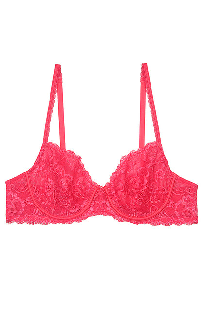 Sexy Lace Unlined Bra - Pink - B011 Bras, featured, lace, prettysecrets - bare essentials