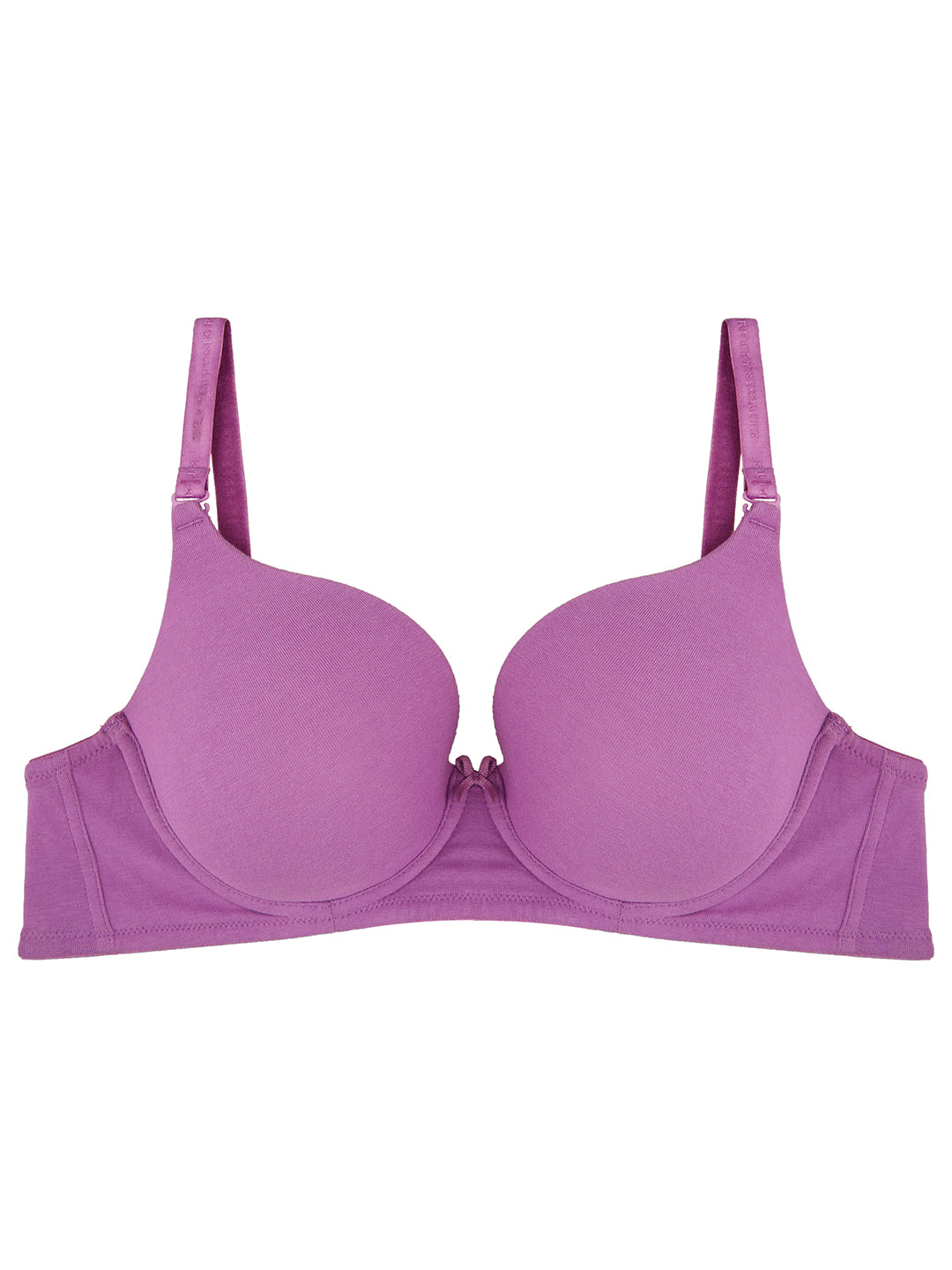 Cotton Underwired T-Shirt Bra - Purple - B0004 – bare essentials