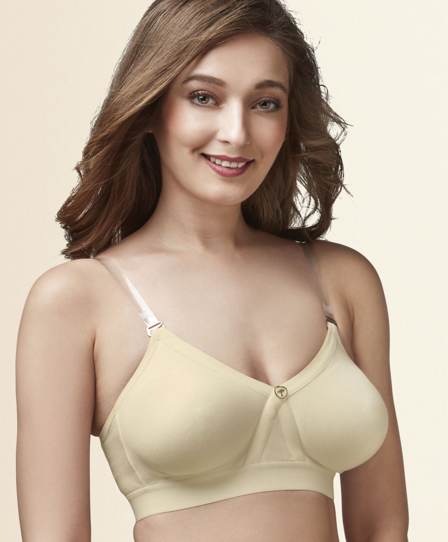 Alpa Grey Trylo Bras, cotton bra, Full support bra, non - padded bra, T shirt bra - bare essentials