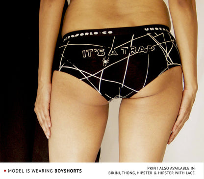 Underworld.Co Panties - IT'S A TRAP Bikini, Cotton, featured, organic, Panties - bare essentials