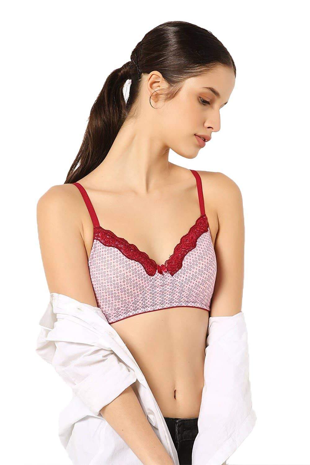   Essentials Women's Cotton and Lace Lightly
