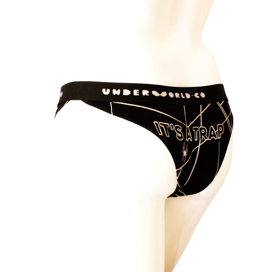 Underworld.Co Panties - IT'S A TRAP Bikini, Cotton, featured, organic, Panties - bare essentials