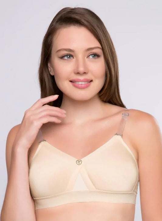 Alpa Strapless Skin Trylo bra, Bras, cotton bra, Full support bra, non - padded bra, non wired bra, Strapless Bra, T shirt bra - bare essentials